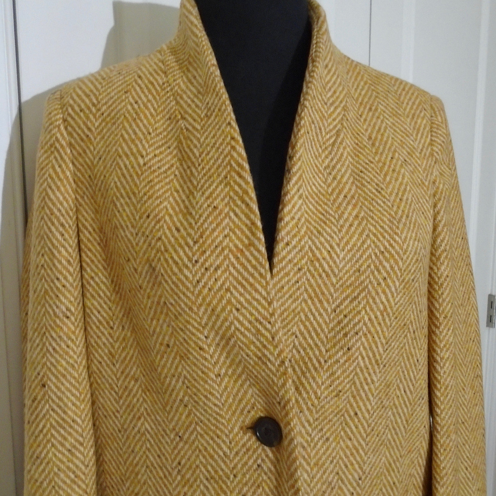 J CREW Ovesized Topcoat in Herringbone Wool 4P NWT - Picture 5 of 8